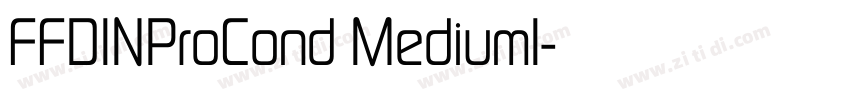 FFDINProCond MediumI字体转换